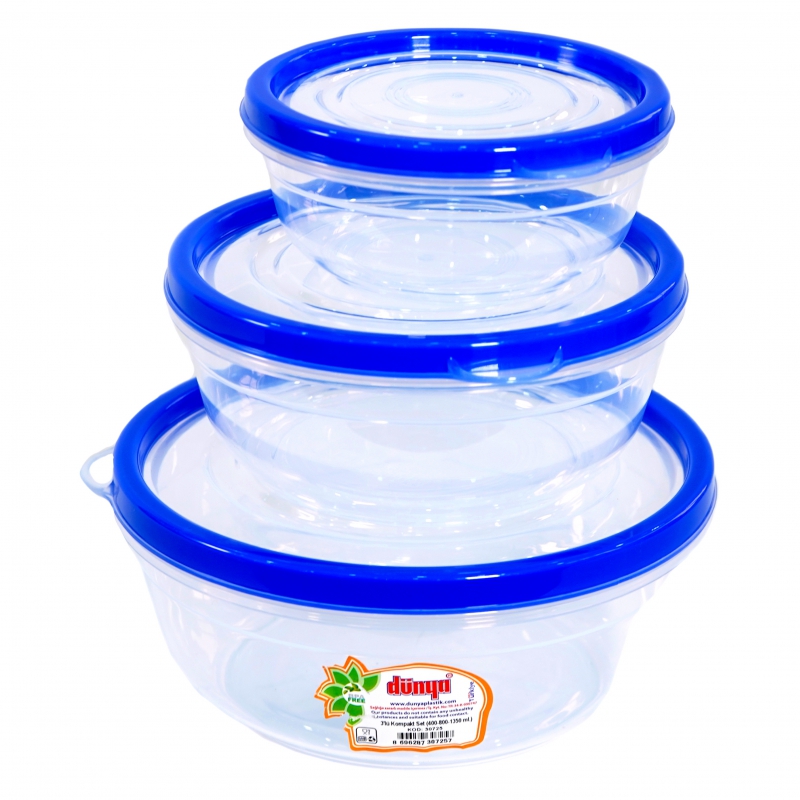 Աման Վակում Dunja 30725 3կտ Կլոր Պլաստմասե 3